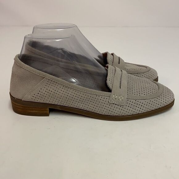 Lucky Brand Caylonp Perforated Suede Loafers Size 7.5 A21 - Picture 6 of 9